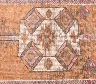 Vintage Orange Runner Rug - Thumbnail