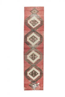 Vintage Red Runner Rug - Thumbnail