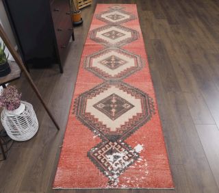 Vintage Red Runner Rug - Thumbnail