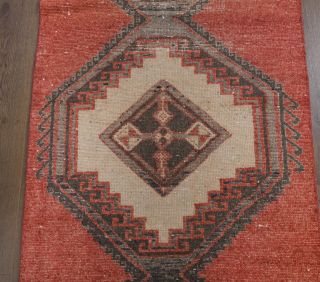 Vintage Red Runner Rug - Thumbnail