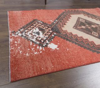 Vintage Red Runner Rug - Thumbnail