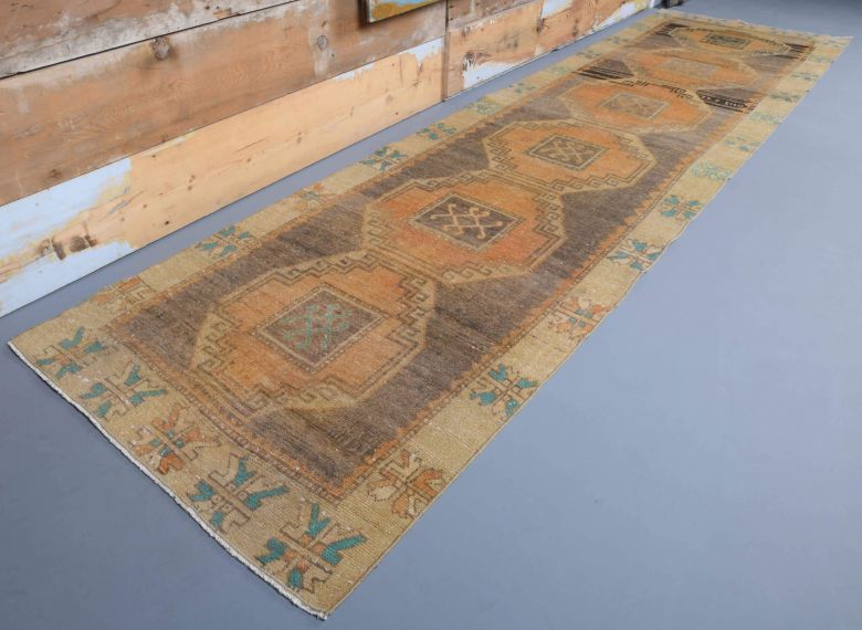 Neutral Vintage Runner Rug