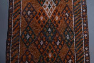 Vintage Hand-Knotted Runner Rug - Thumbnail