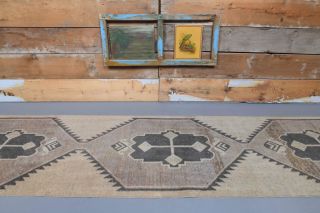 Vintage Handmade Runner Rug - Thumbnail