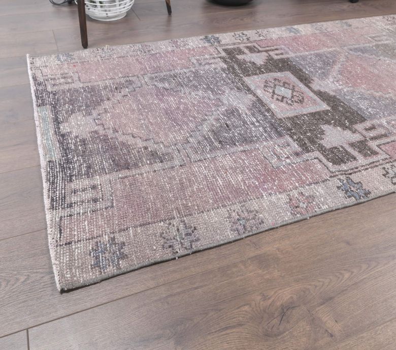 Purple Faded Vintage Runner Rug