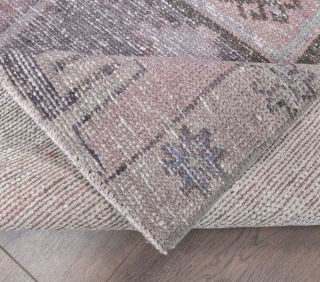 Purple Faded Vintage Runner Rug - Thumbnail