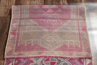 Vintage Purple Runner Rug - Thumbnail