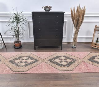 Long Vintage Runner Rug - Thumbnail