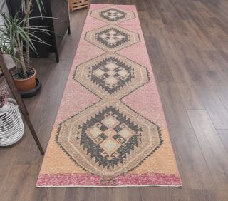 Long Vintage Runner Rug - Thumbnail