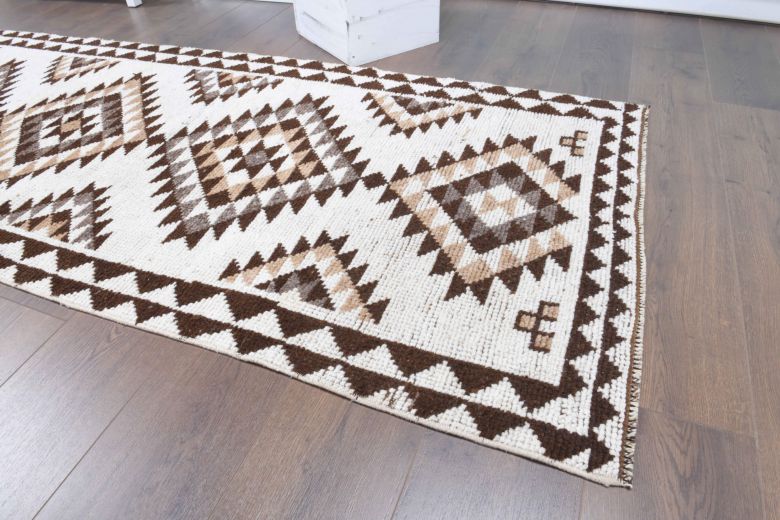 3x13 Wool Vintage Runner Rug