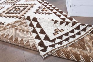 3x13 Wool Vintage Runner Rug - Thumbnail