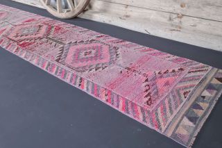 3x13 Wool Vintage Runner Rug - Thumbnail