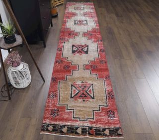 Vintage Pink Runner Rug - Thumbnail