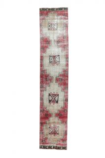 Vintage Pink Runner Rug - Thumbnail