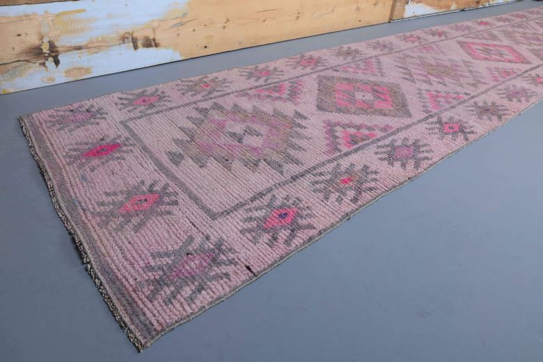 Vintage Pink Runner Rug