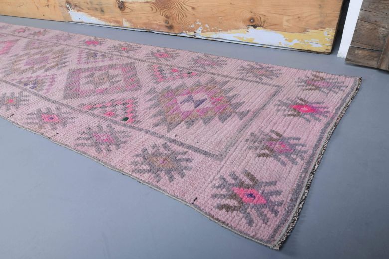 Vintage Pink Runner Rug