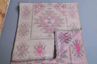 Vintage Pink Runner Rug - Thumbnail