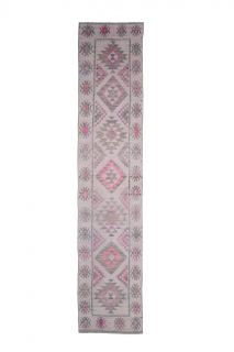 Vintage Pink Runner Rug - Thumbnail