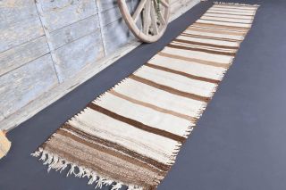 3x14 Wool Vintage Runner Rug - Thumbnail