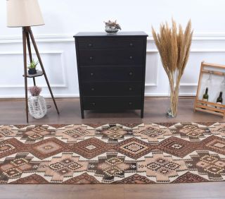 3x14 Wool Vintage Runner Rug - Thumbnail