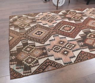 3x14 Wool Vintage Runner Rug - Thumbnail