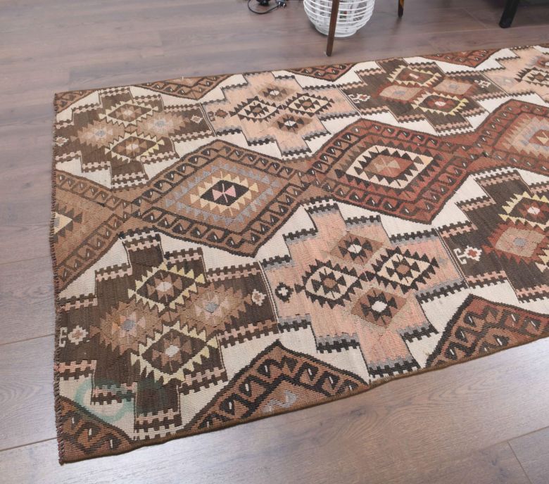 3x14 Wool Vintage Anatolian Runner Rug