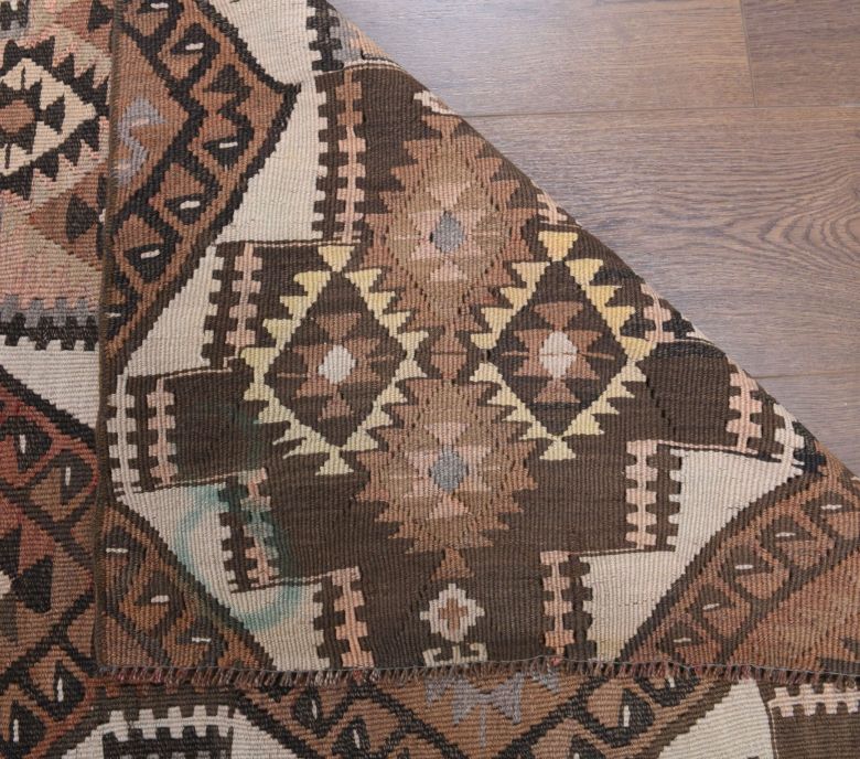 3x14 Wool Vintage Anatolian Runner Rug