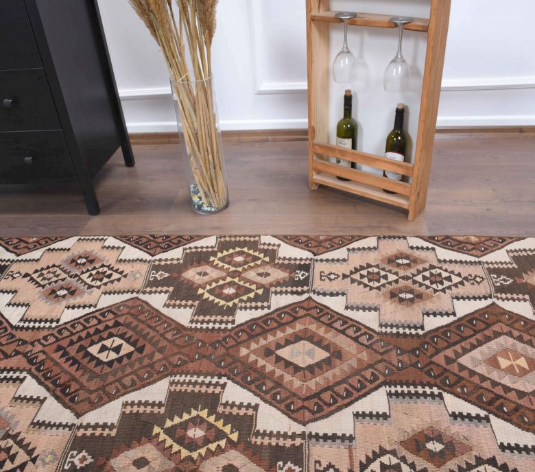 3x14 Wool Vintage Anatolian Runner Rug