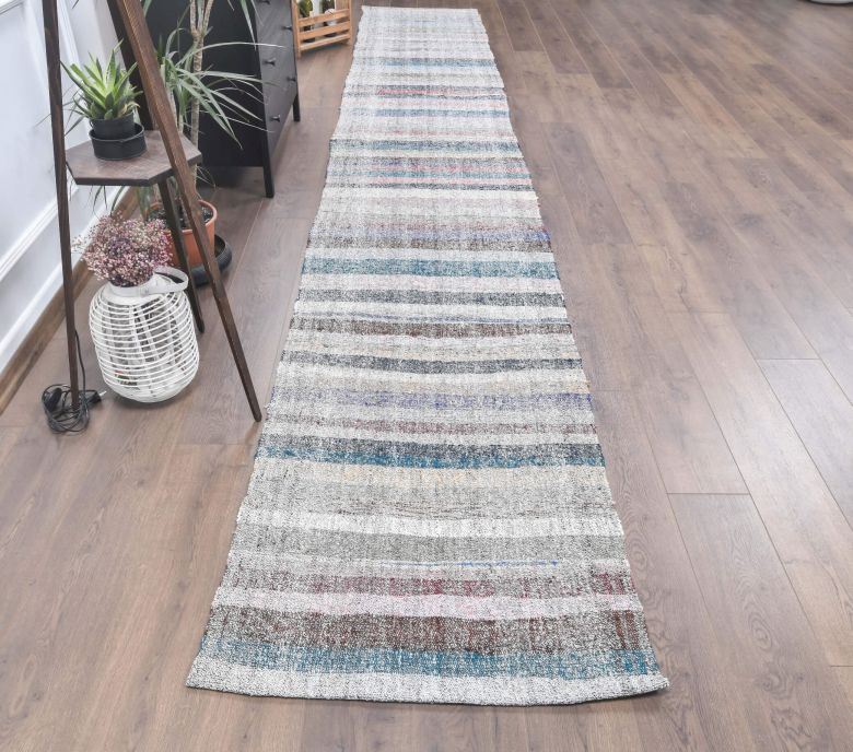 3x17 Vintage Handwoven Long Runner Rug