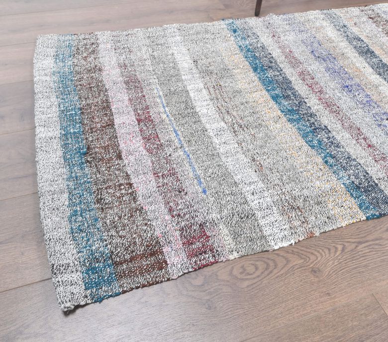 3x17 Vintage Handwoven Long Runner Rug