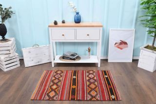 Vintage Small Kilim Rug - Thumbnail