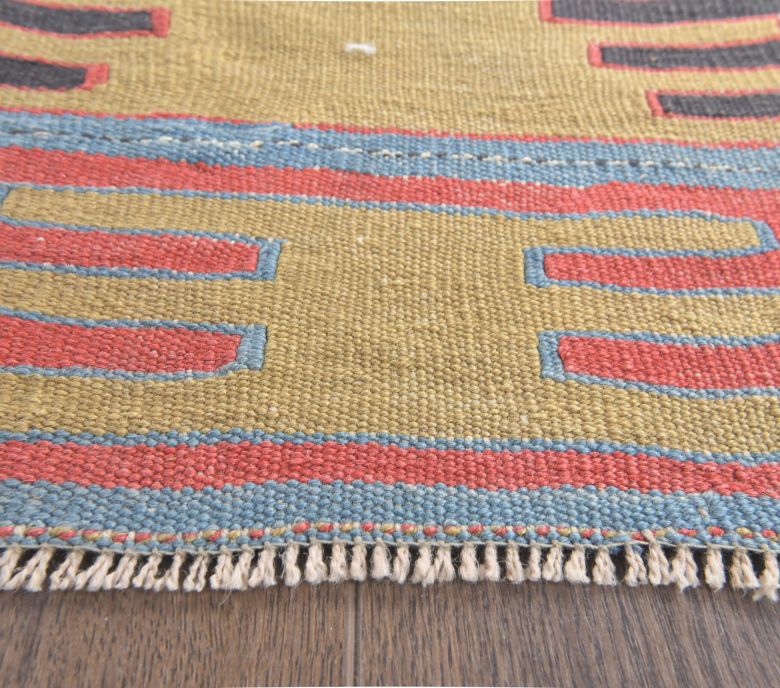 3x4 Vintage Handmade Kilim Small Rug