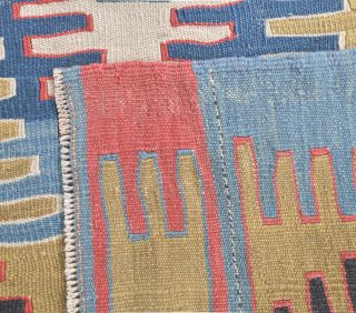 3x4 Vintage Handmade Kilim Small Rug - Thumbnail