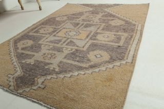 Vintage Yellow Small Rug - Thumbnail