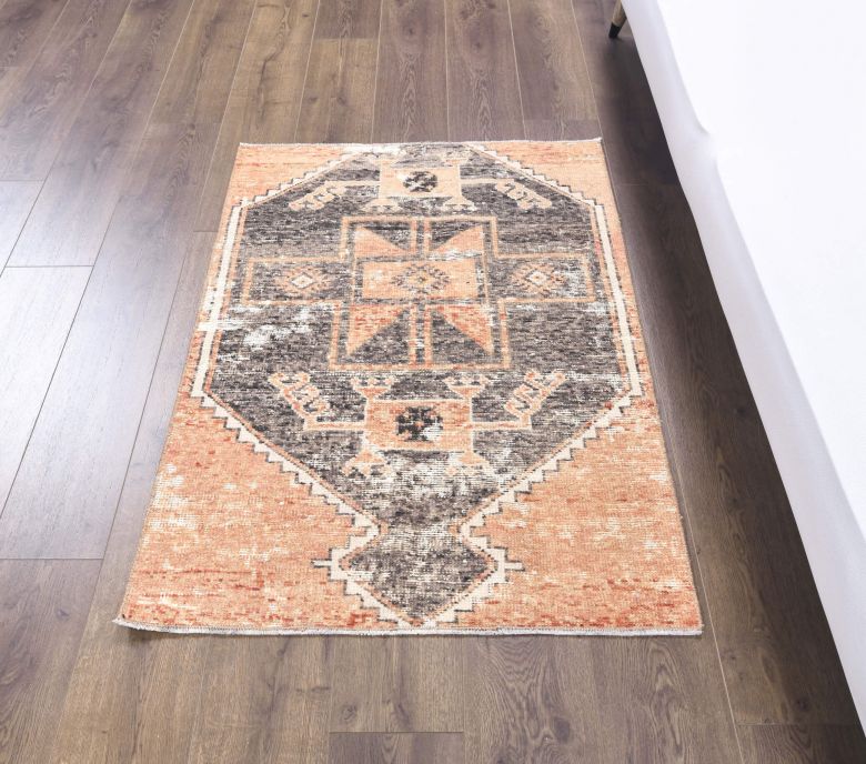 Vintage Orange Small Rug