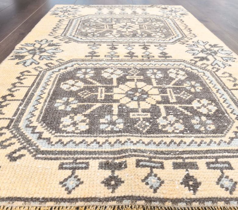 Vintage Yellow Small Rug