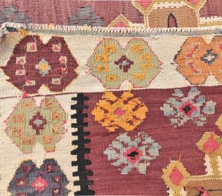 3x5 Vintage Handmade Kilim Small Rug - Thumbnail