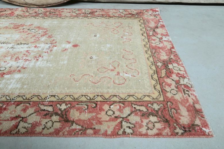 3x5 Vintage Handmade Small Brown Area Rug