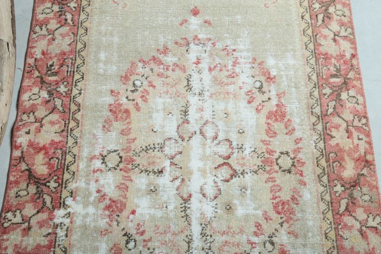 3x5 Vintage Handmade Small Brown Area Rug