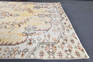 Vintage Yellow Small Rug - Thumbnail