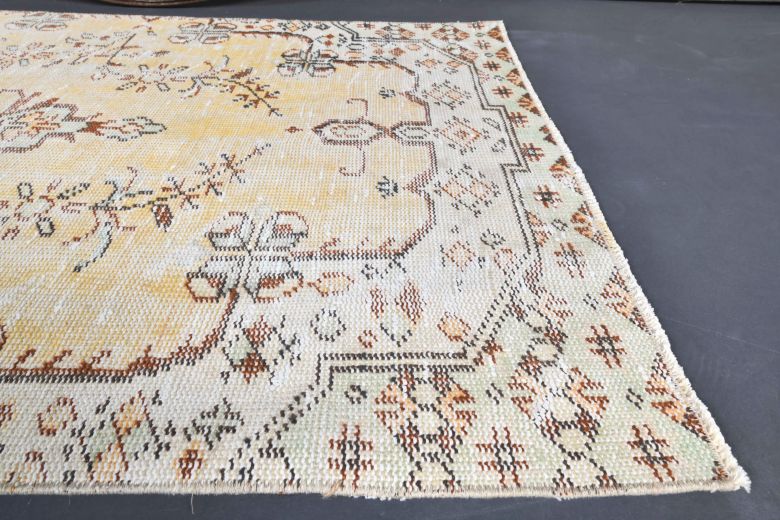 Vintage Yellow Small Rug