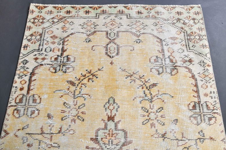 Vintage Yellow Small Rug