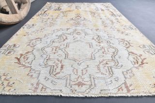 Vintage Yellow Small Rug - Thumbnail