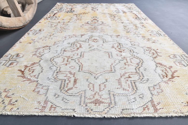 Vintage Yellow Small Rug