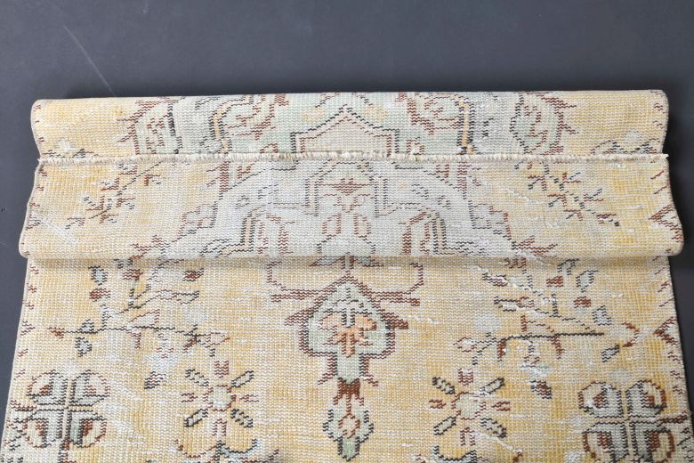 Vintage Yellow Small Rug