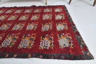 Ikat Design Vintage Small Rug - Thumbnail