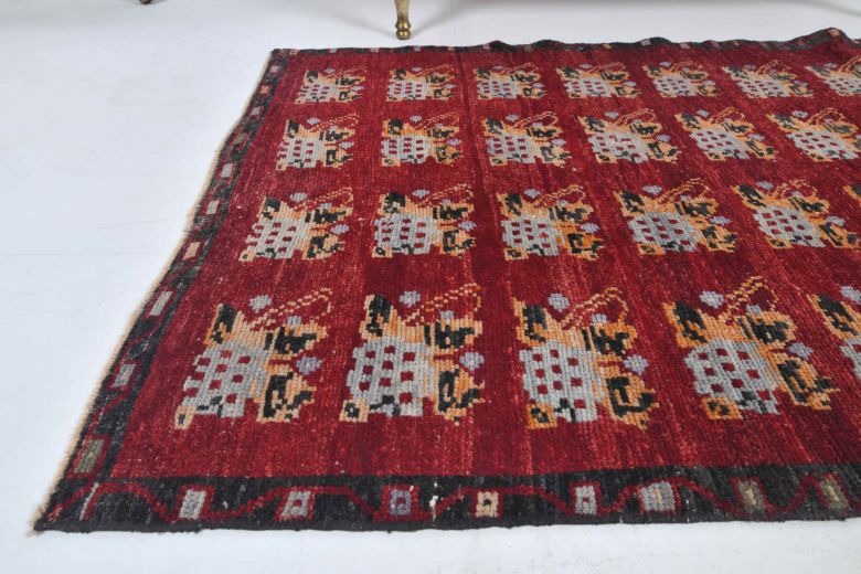 Ikat Design Vintage Anatolian Small Rug