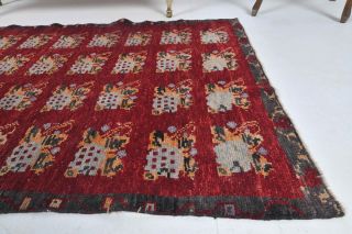 Ikat Design Vintage Anatolian Small Rug - Thumbnail