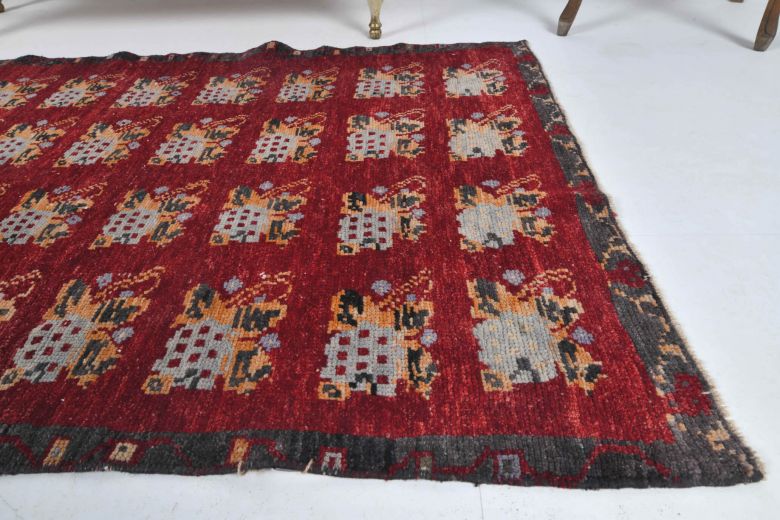 Ikat Design Vintage Anatolian Small Rug