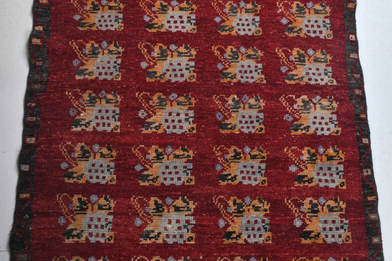Ikat Design Vintage Anatolian Small Rug